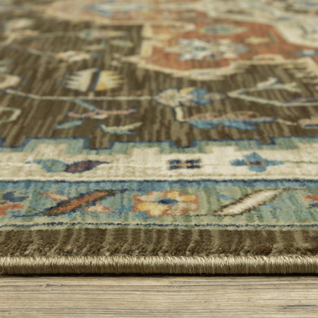 Oriental Weavers Sphinx Francesca Fr09M Brown/ Multi Rug.