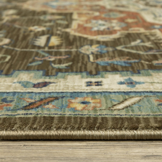 Oriental Weavers Sphinx Francesca Fr09M Brown/ Multi Rug.