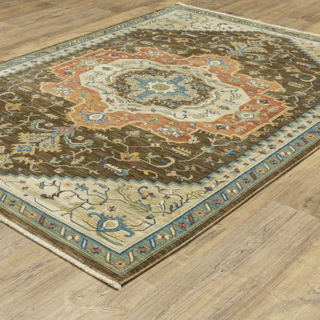 Oriental Weavers Sphinx Francesca Fr09M Brown/ Multi Rug.