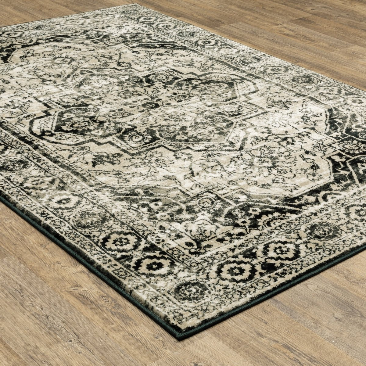 Oriental Weavers Sphinx Georgia 429G0 Grey/ Black Rugs.