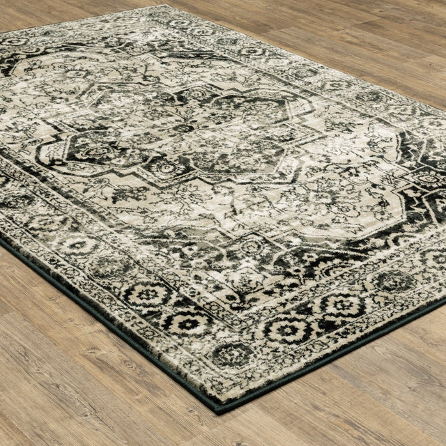 Oriental Weavers Sphinx Georgia 429G0 Grey/ Black Rugs.