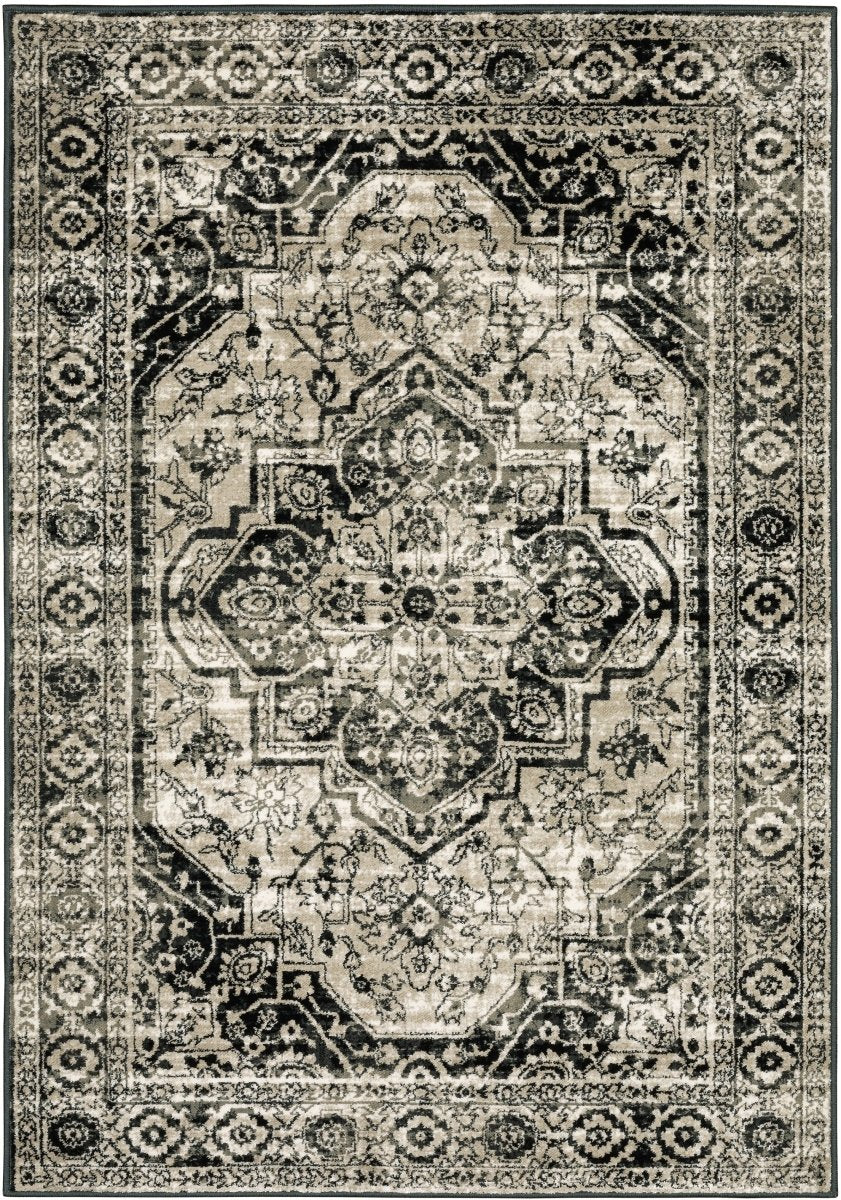 Oriental Weavers Sphinx Georgia 429G0 Grey/ Black Rugs.