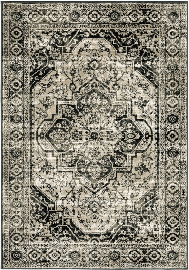 Oriental Weavers Sphinx Georgia 429G0 Grey/ Black Rugs.