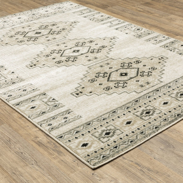 Oriental Weavers Sphinx Georgia 643A0 Ivory/ Grey Rugs.