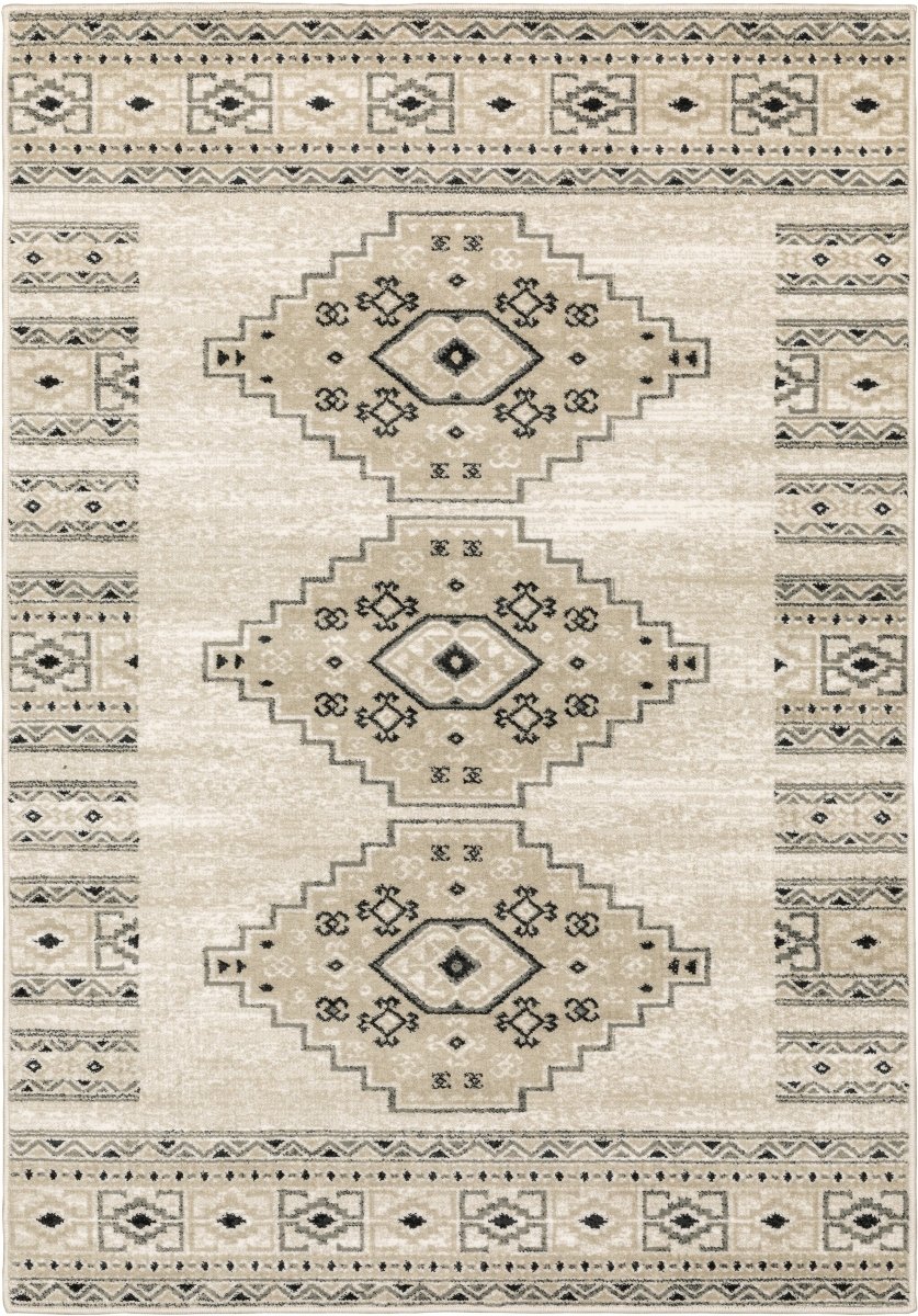 Oriental Weavers Sphinx Georgia 643A0 Ivory/ Grey Rugs.