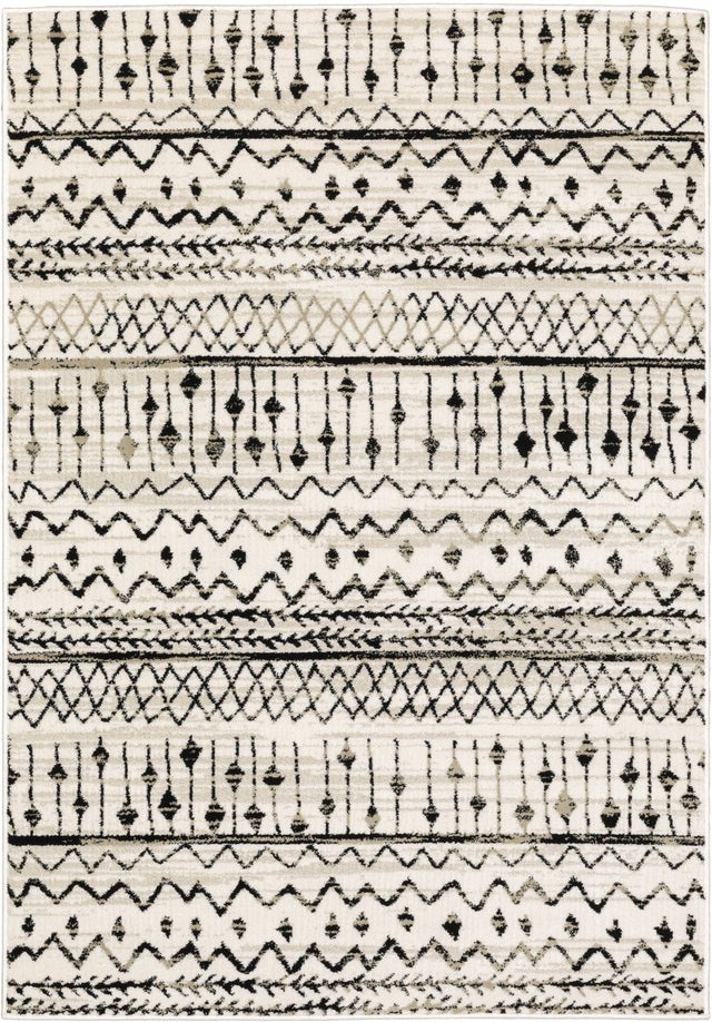 Oriental Weavers Sphinx Georgia 8826E Ivory/ Black Rugs.