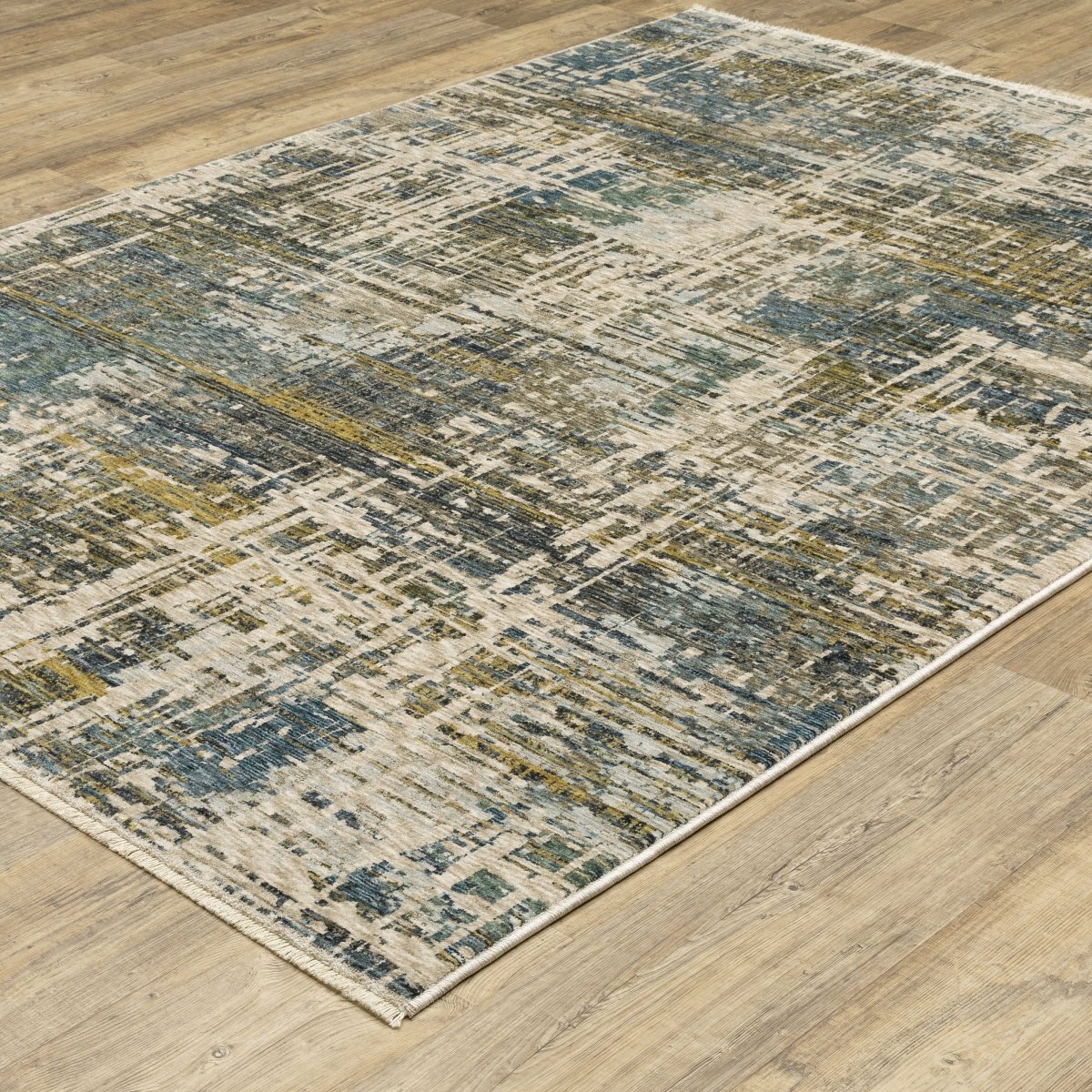 Oriental Weavers Sphinx Hayden Hay05 Blue/ Gold Rug.