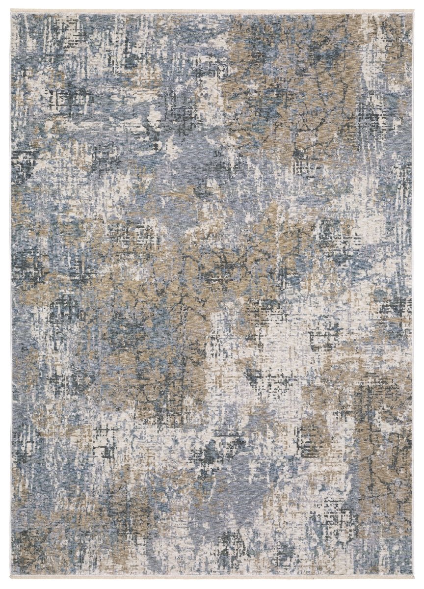 Oriental Weavers Sphinx Hayden Hay08 Beige/ Blue Rug.
