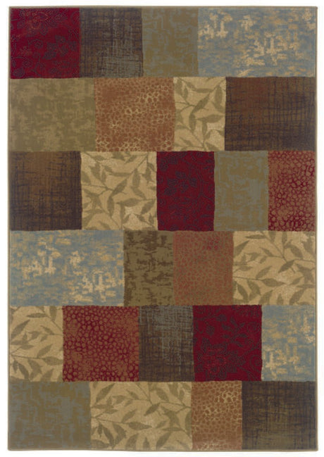 Oriental Weavers Sphinx Hudson 030c1 Green / Red Rugs.