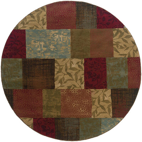 Oriental Weavers Sphinx Hudson 030c1 Green / Red Rugs.