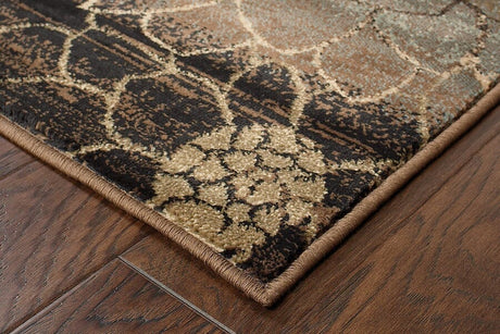 Oriental Weavers Sphinx Hudson 074a1 Brown / Beige Rugs.