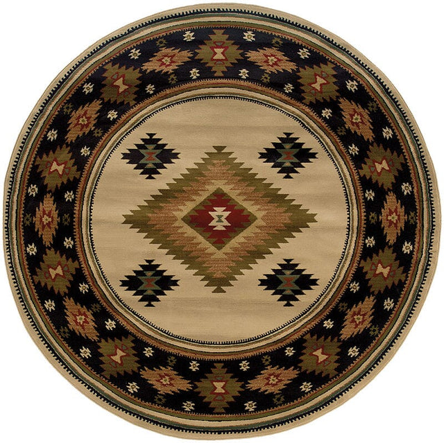 Oriental Weavers Sphinx Hudson 087i1 Beige / Green Rugs.