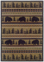 Oriental Weavers Sphinx Hudson 1066a Black / Beige Rugs.