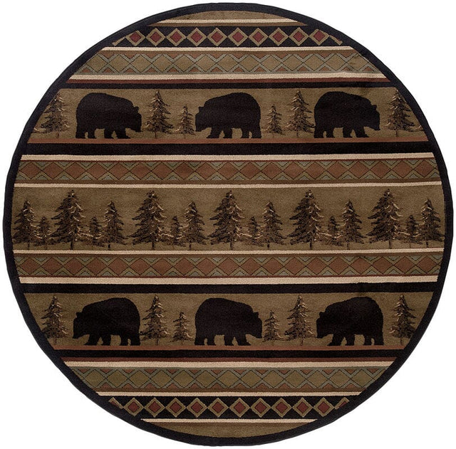 Oriental Weavers Sphinx Hudson 1066a Black / Beige Rugs.