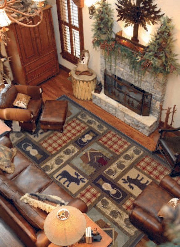 Oriental Weavers Sphinx Hudson 1067a Brown / Red Rugs.