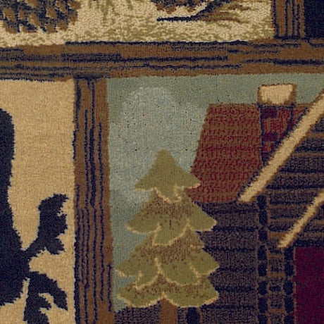 Oriental Weavers Sphinx Hudson 1067a Brown / Red Rugs.