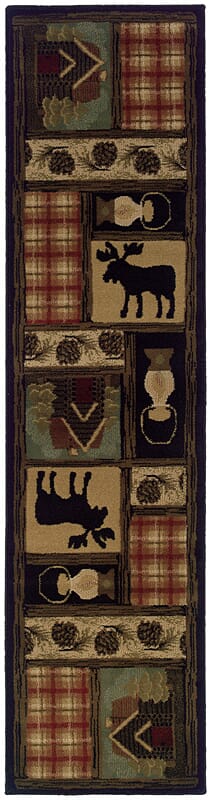 Oriental Weavers Sphinx Hudson 1067a Brown / Red Rugs.