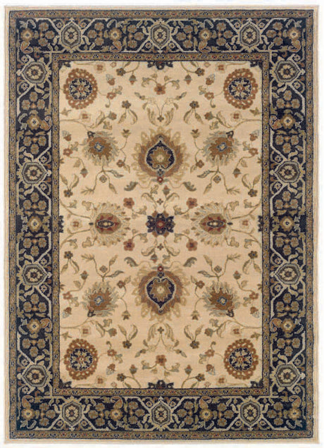 Oriental Weavers Sphinx Hudson 1338c Beige / Black Rugs.