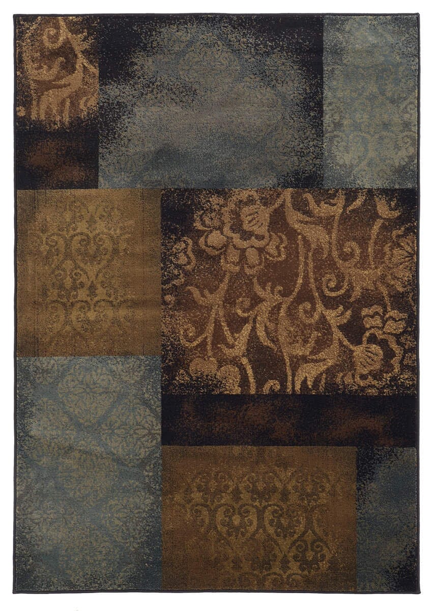 Oriental Weavers Sphinx Hudson 4878B Blue / Brown Rugs.