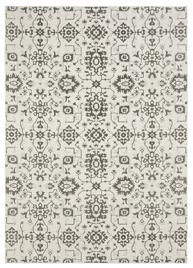Oriental Weavers Sphinx Intrigue Int08 Ivory/ Grey Rug.