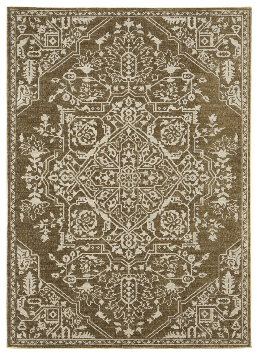 Oriental Weavers Sphinx Intrigue Int11 Gold/ Beige Rug.
