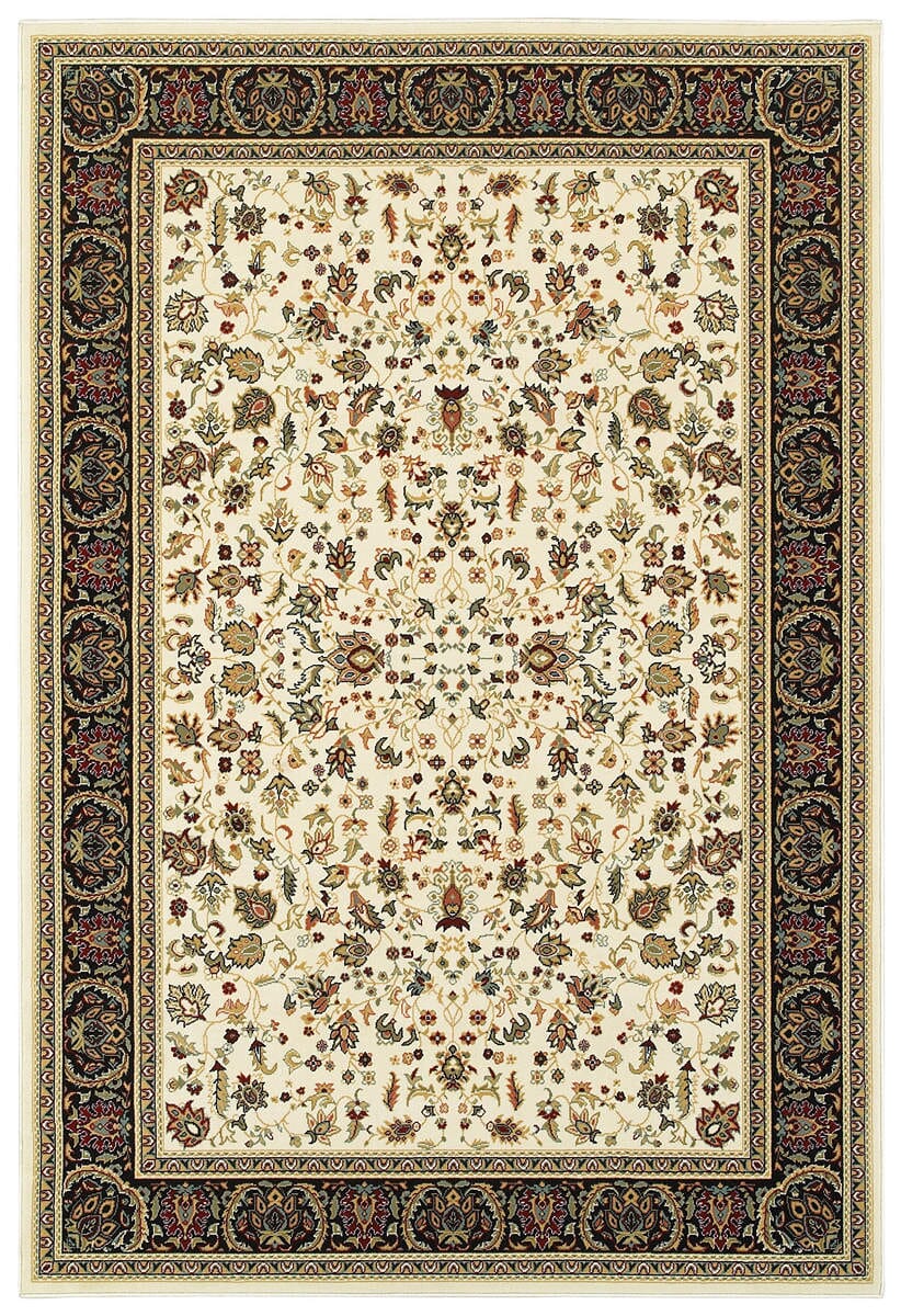 Oriental Weavers Sphinx Kashan 108X1 Ivory / Black Rugs.