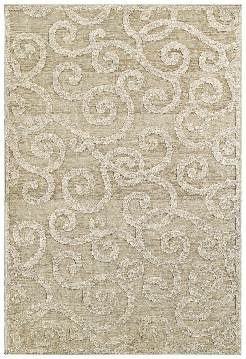 Oriental Weavers Sphinx Kashan 119W1 Ivory / Beige Rugs.