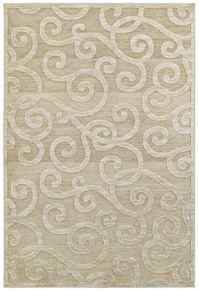 Oriental Weavers Sphinx Kashan 119W1 Ivory / Beige Rugs.