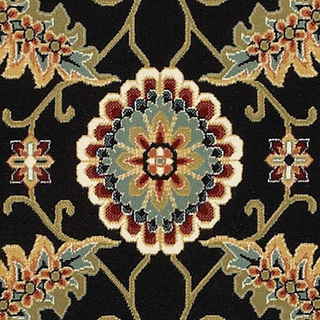 Oriental Weavers Sphinx Kashan 9946K Black / Multi Rugs.