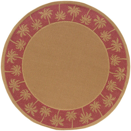 Oriental Weavers Sphinx Lanai 606c8 Beige / Red Rugs.