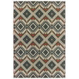 Oriental Weavers Sphinx Latitude 2X Grey / Orange Rugs.