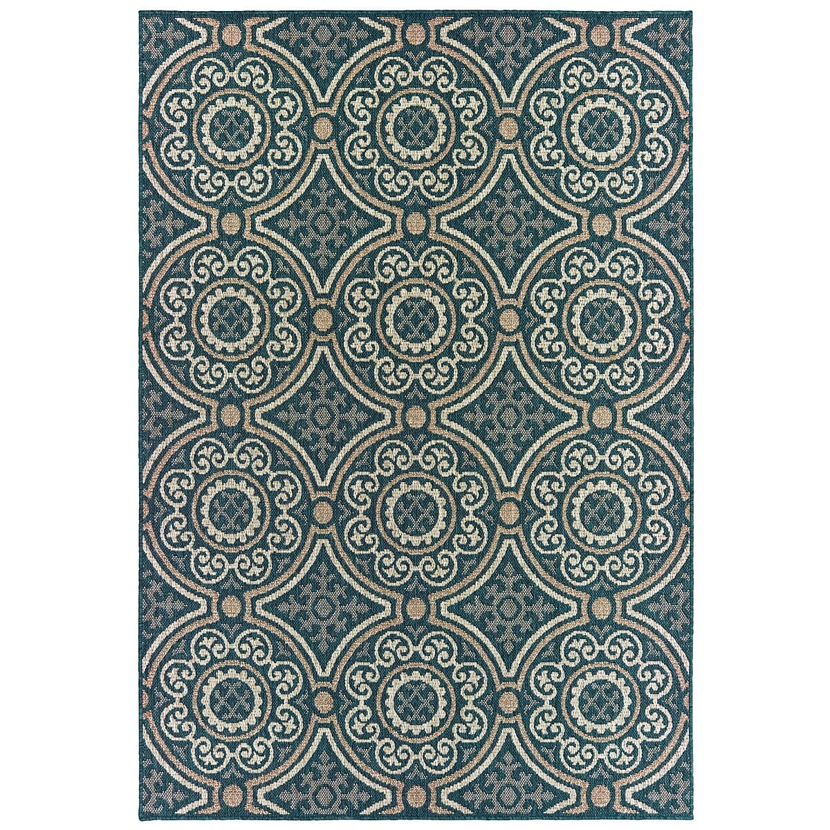 Oriental Weavers Sphinx Latitude 609B Blue / Grey Rugs.