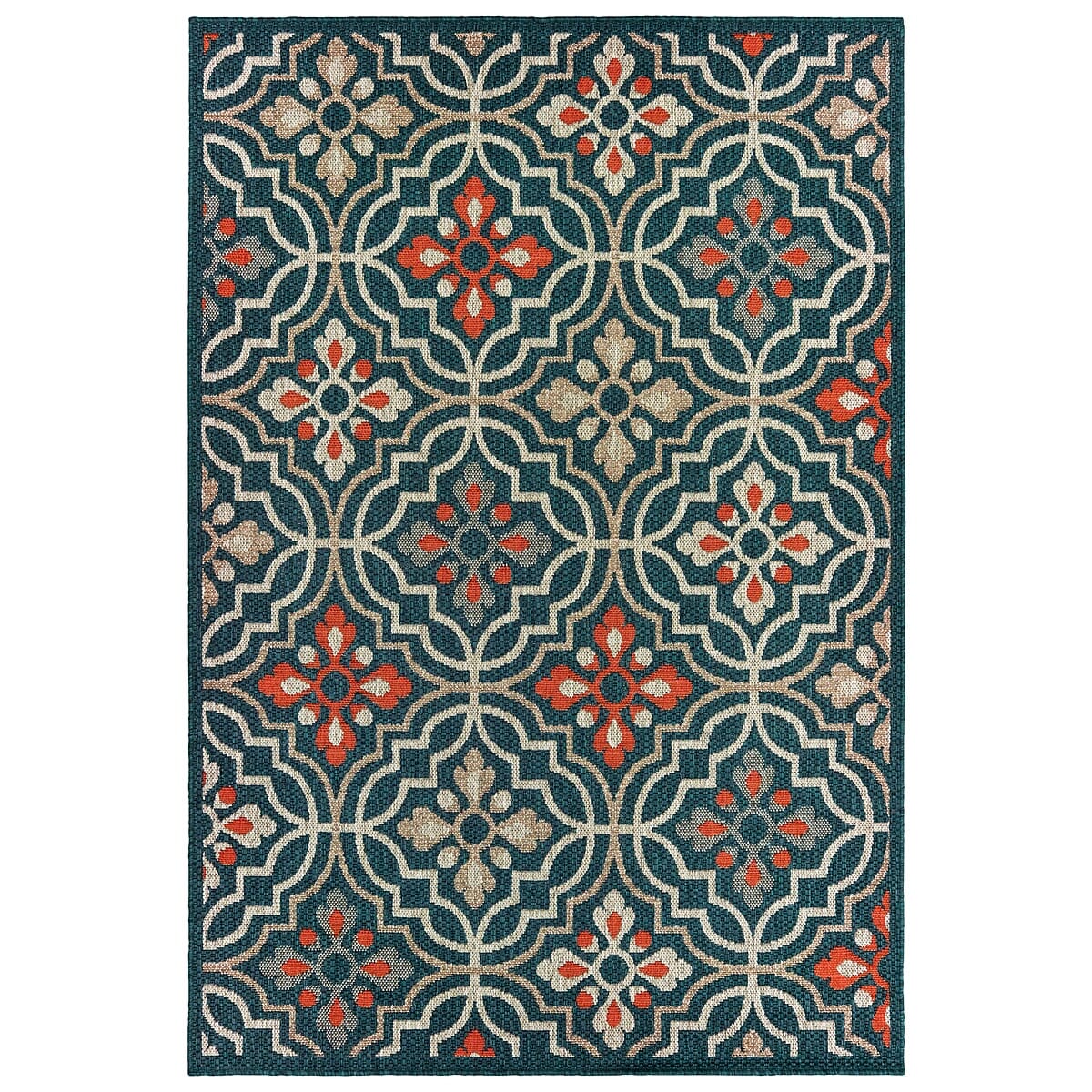 Oriental Weavers Sphinx Latitude 709B Blue / Orange Rugs - Oriental Weavers Sphinx - l709b3100152st