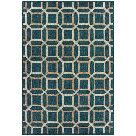 Oriental Weavers Sphinx Latitude 806B Blue / Grey Rugs.