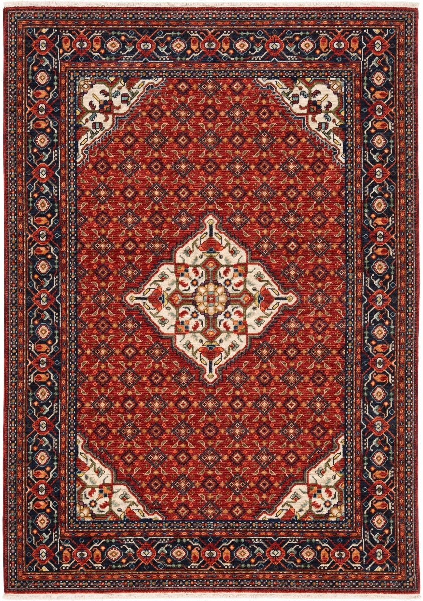 Oriental Weavers Sphinx Lilihan 001C6 Red/ Blue Rugs.