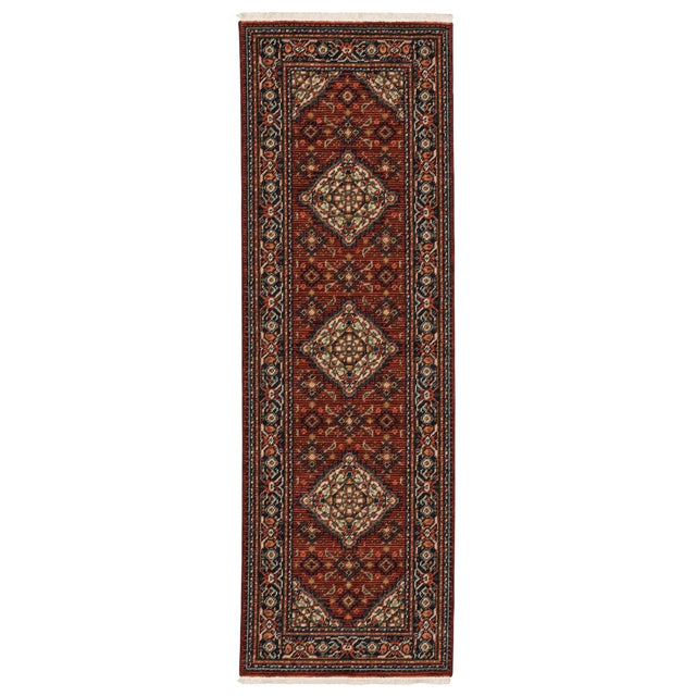 Oriental Weavers Sphinx Lilihan 001C6 Red/ Blue Rugs.