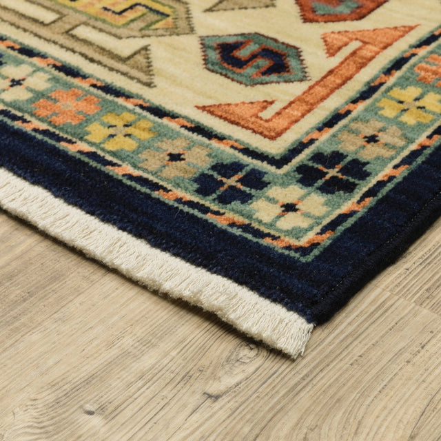 Oriental Weavers Sphinx Lilihan 041H6 Blue/ Ivory Rugs.