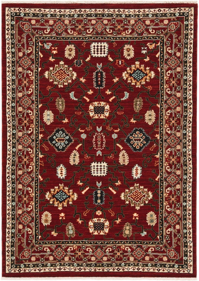 Oriental Weavers Sphinx Lilihan 043S6 Red/ Black Rugs.