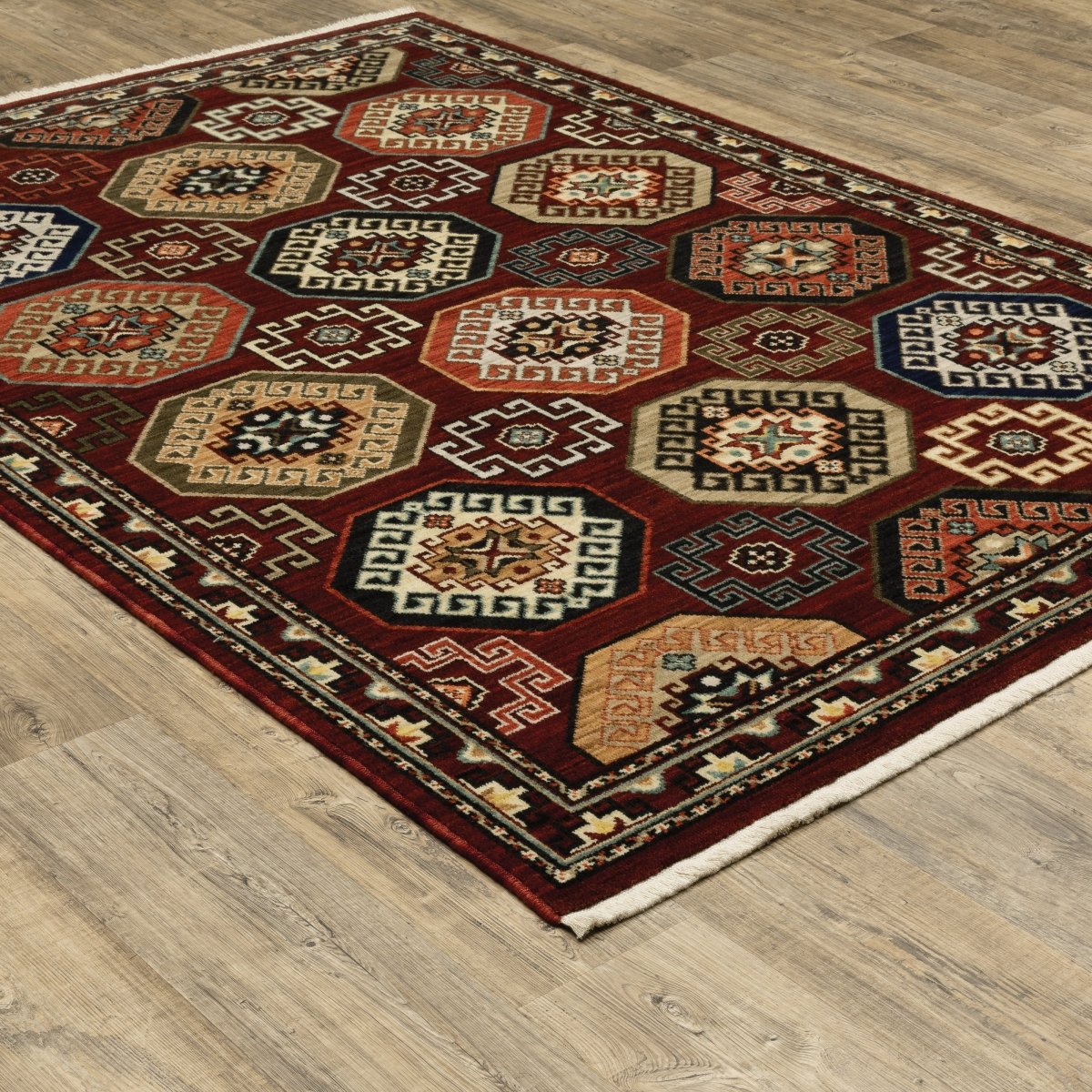 Oriental Weavers Sphinx Lilihan 091R6 Red/ Multi Rugs.