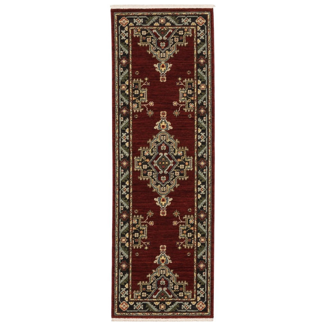 Oriental Weavers Sphinx Lilihan 092R6 Red/ Black Rugs.