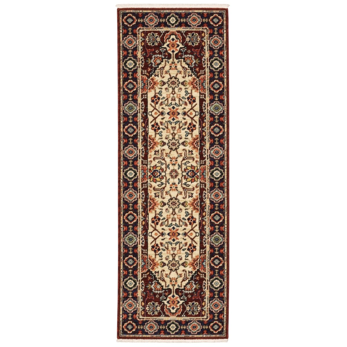 Oriental Weavers Sphinx Lilihan 1802W Red/ Ivory Rugs.