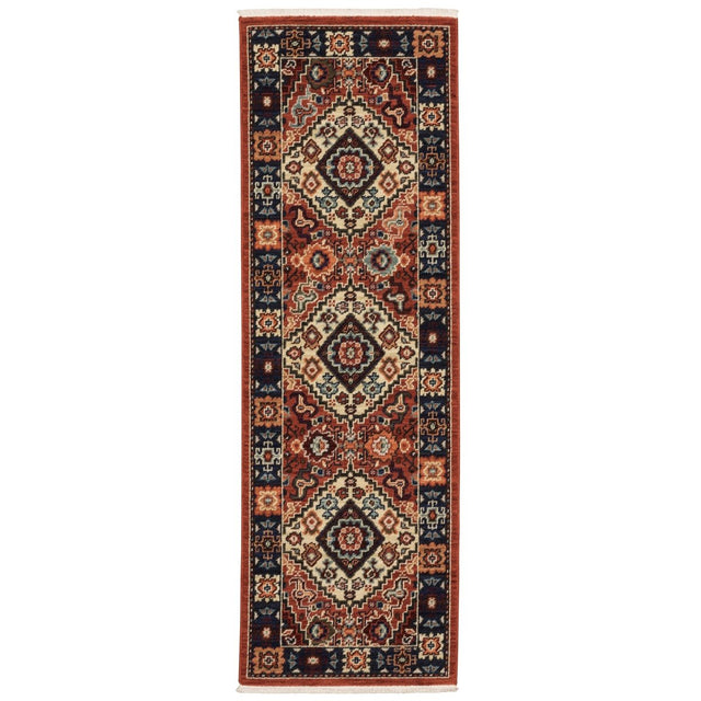 Oriental Weavers Sphinx Lilihan 2061V Red/ Blue Rugs.