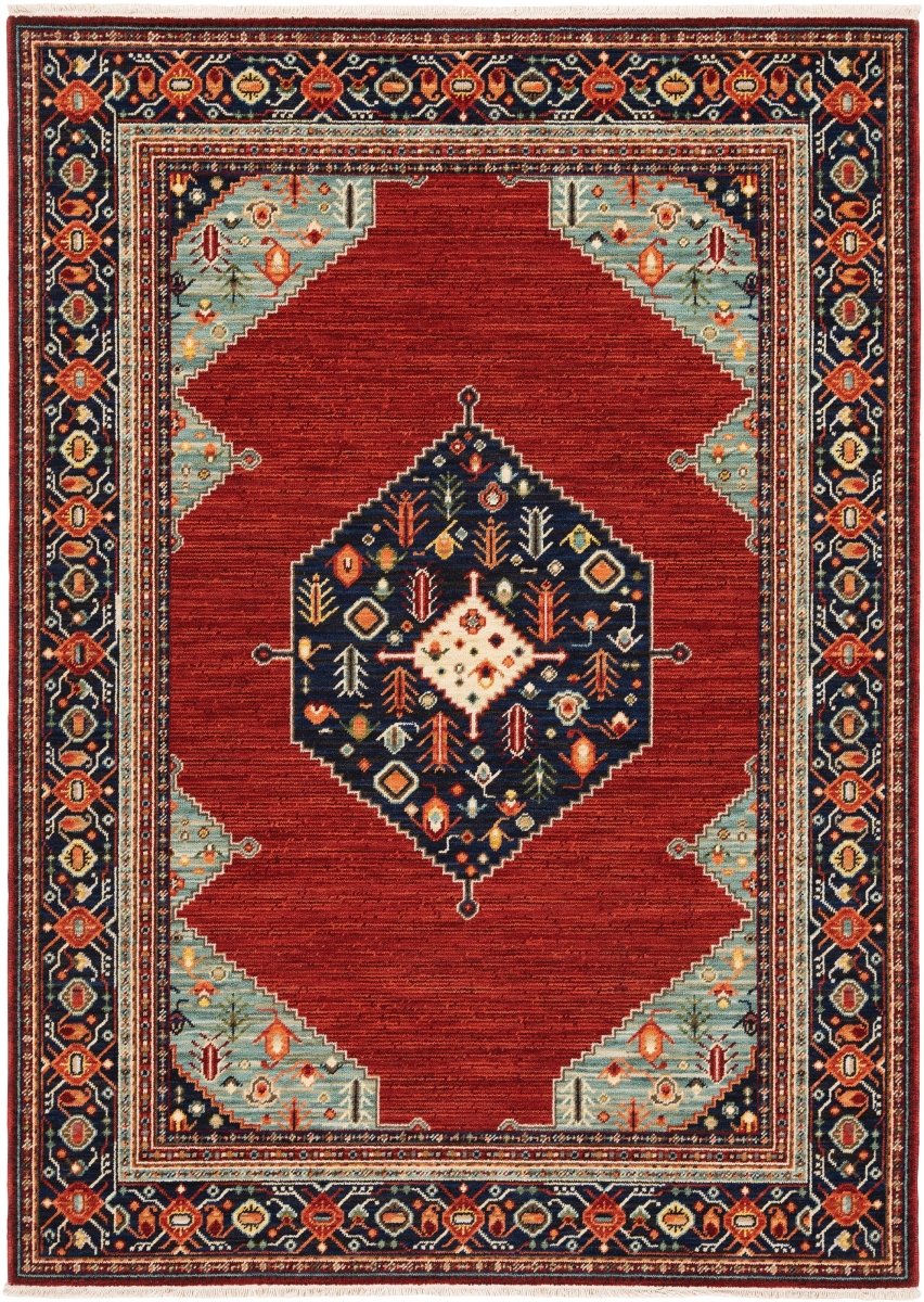 Oriental Weavers Sphinx Lilihan 5503M Red/ Blue Rugs.