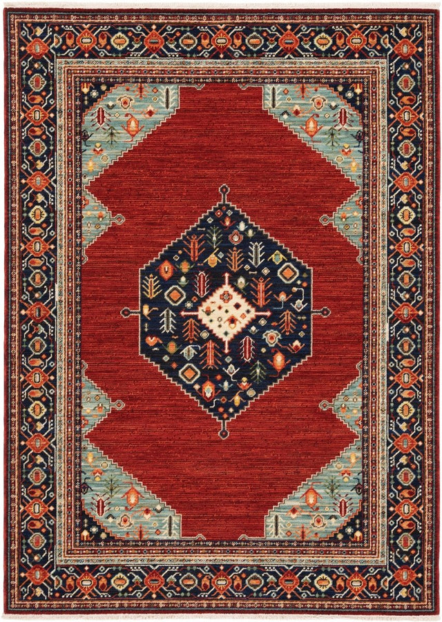 Oriental Weavers Sphinx Lilihan 5503M Red/ Blue Rugs.