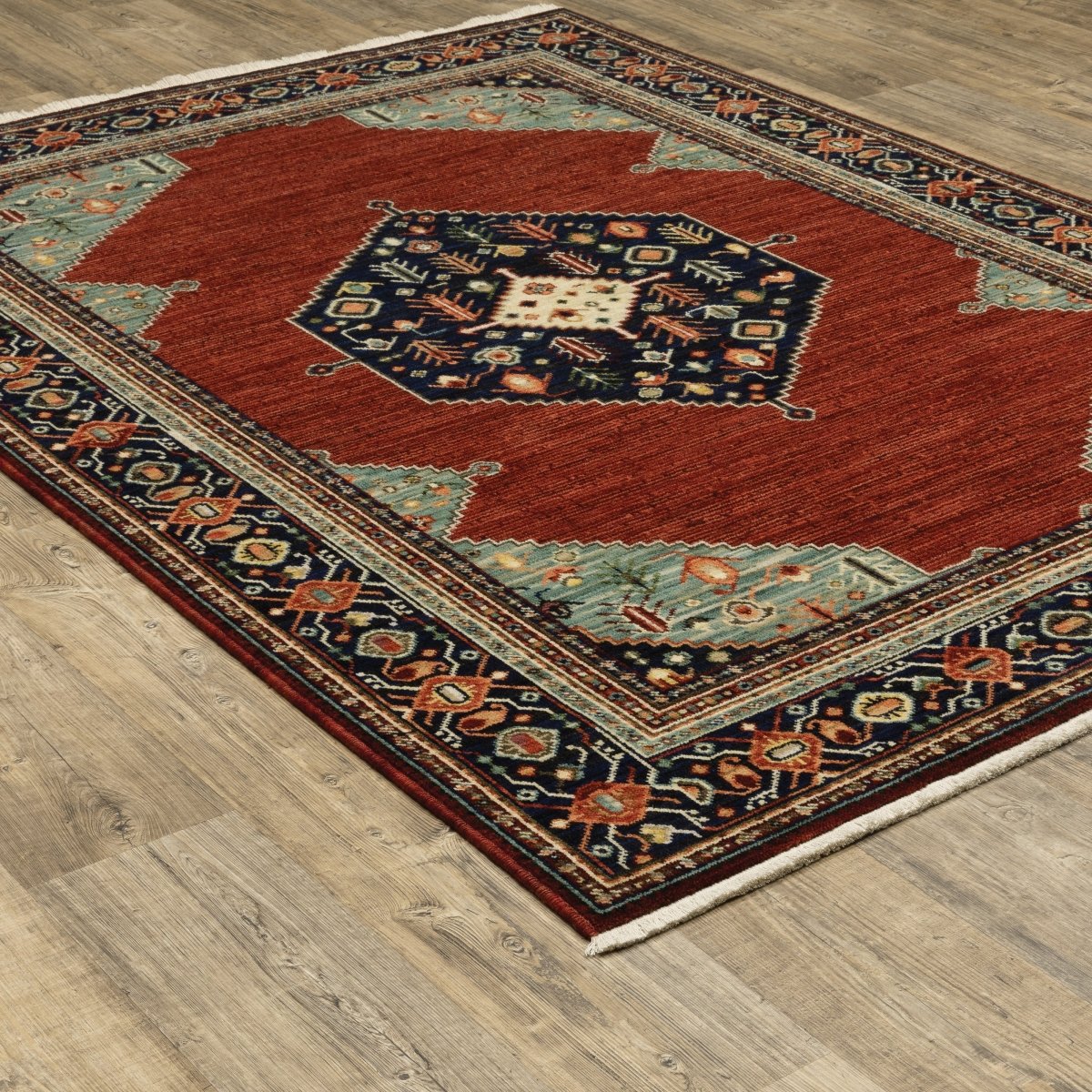 Oriental Weavers Sphinx Lilihan 5503M Red/ Blue Rugs.
