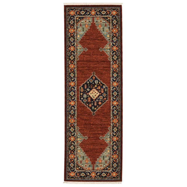 Oriental Weavers Sphinx Lilihan 5503M Red/ Blue Rugs.