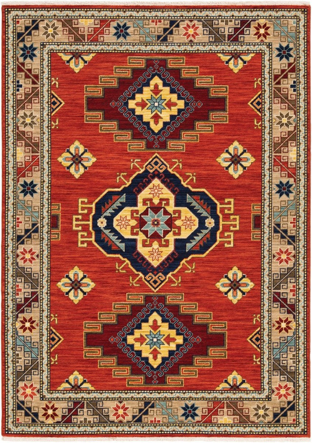 Oriental Weavers Sphinx Lilihan 5504P Red/ Multi Rugs.