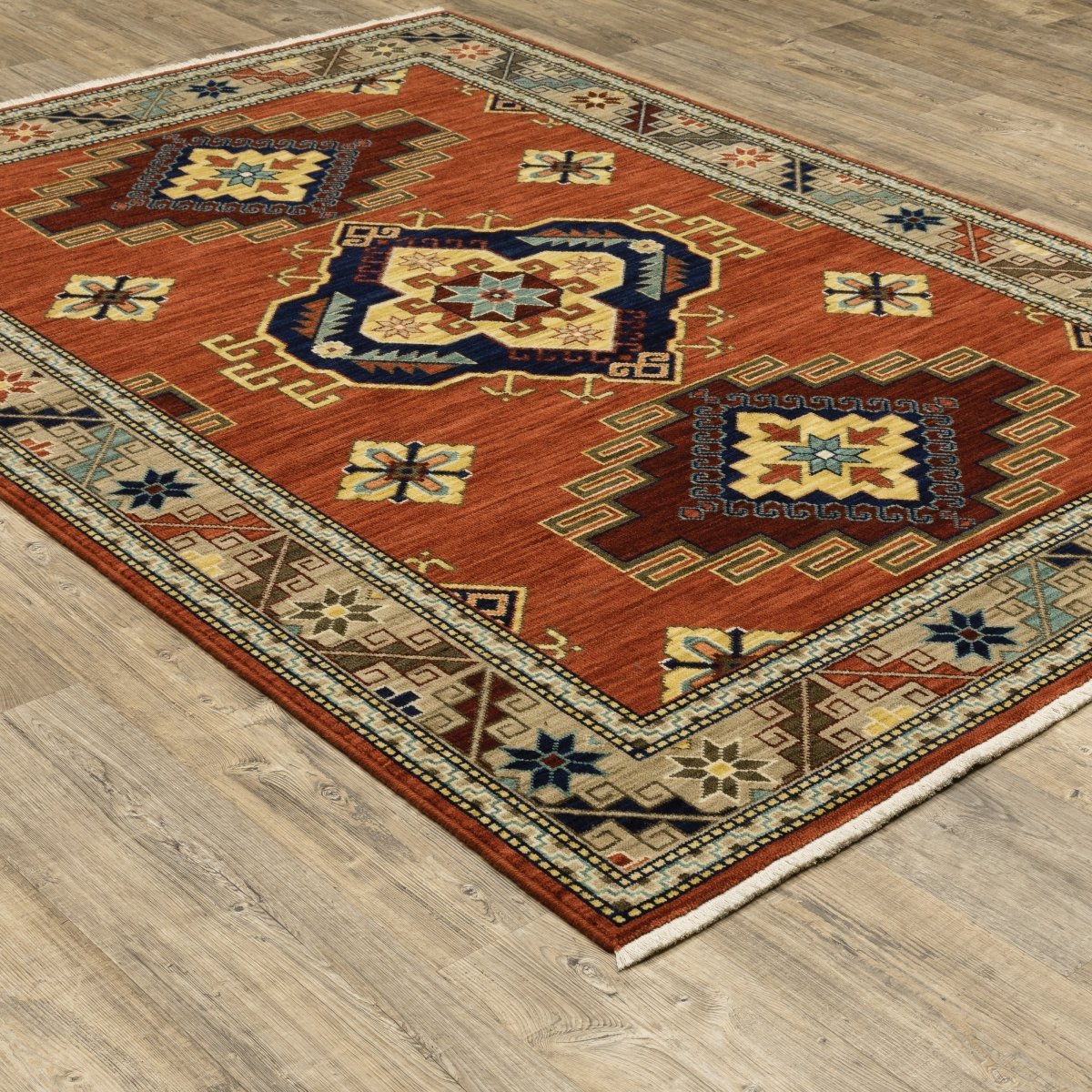 Oriental Weavers Sphinx Lilihan 5504P Red/ Multi Rugs.