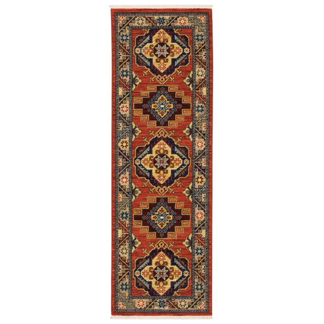 Oriental Weavers Sphinx Lilihan 5504P Red/ Multi Rugs.