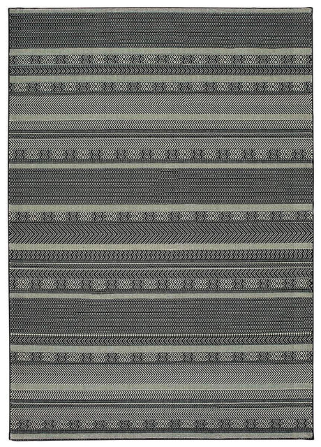 Oriental Weavers Sphinx Luna 1802K Black / Ivory Rugs.